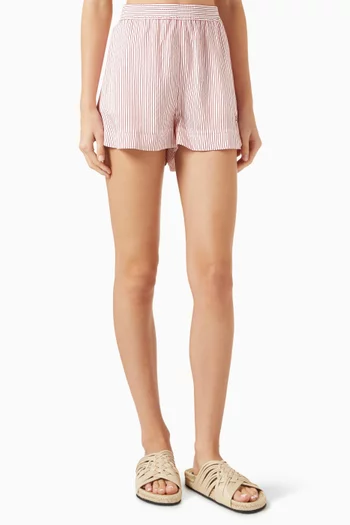 Striped Shorts in Silk