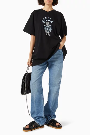 Stella Graphic Varsity T-Shirt in Organic Cotton