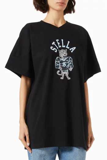 Stella Graphic Varsity T-Shirt in Organic Cotton