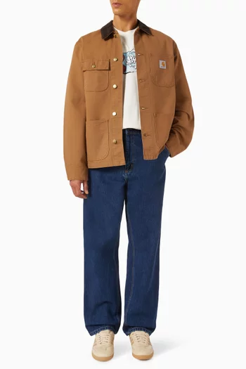 Single Knee Jeans in Denim
