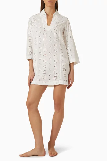 Broderie Anglaise Mini Kaftan