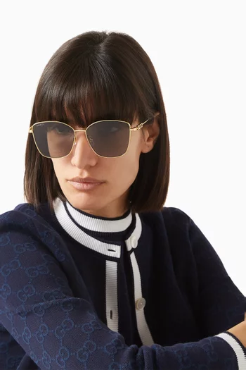 Butterfly Sunglasses in Metal