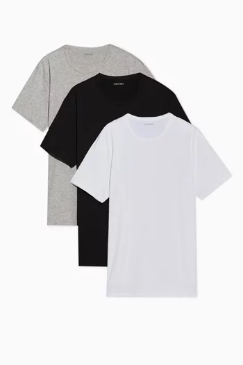 Lounge T-shirts in Cotton-jersey, Set of 3