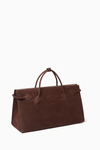Medium Le Teckel Tote Bag in Nubuck Leather