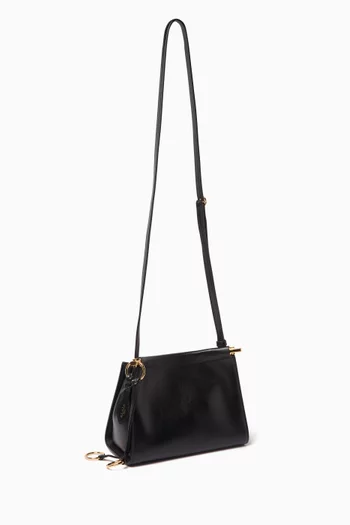 Small Le Click Square Bag in Leather