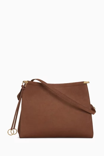 Small Le Click Square Bag in Nubuck Leather