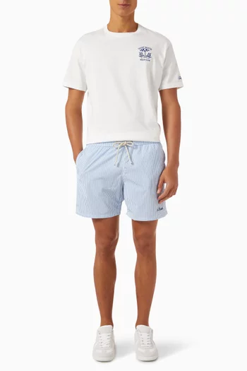Patmos Swim Shorts in Seersucker
