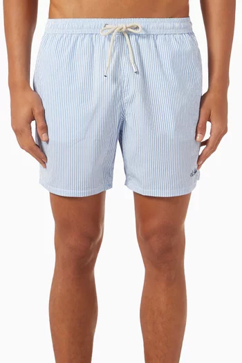 Patmos Swim Shorts in Seersucker