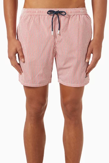 Patmos Swim Shorts in Seersucker