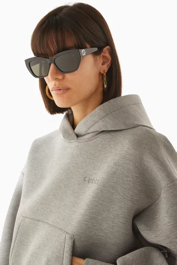 Rectangular Sunglasses in Acetate