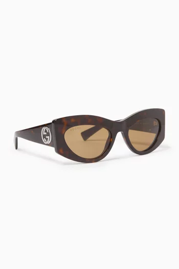 Cat-eye Sunglasses in Recycled Acetate