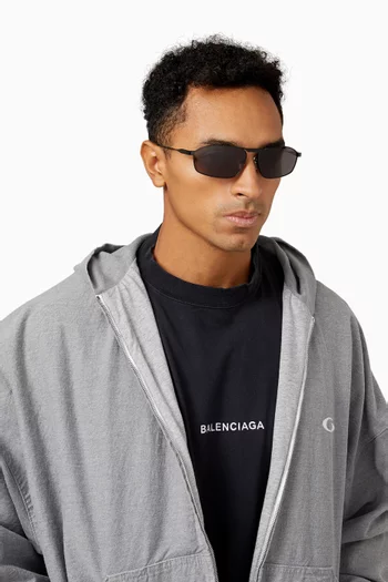 Rectangle Sunglasses in Metal