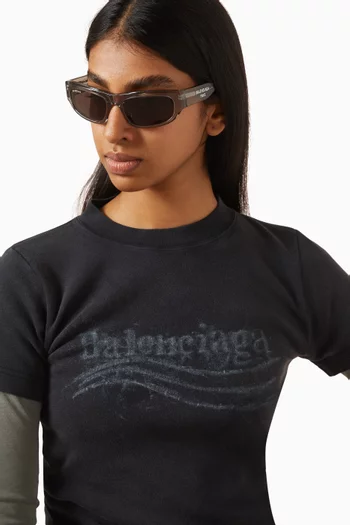 Rectangle Sunglasses in Acetate