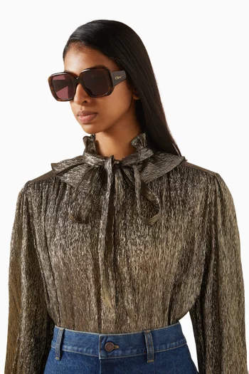 Square Sunglasses in Acetate