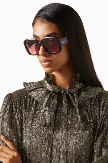 Square Sunglasses in Acetate