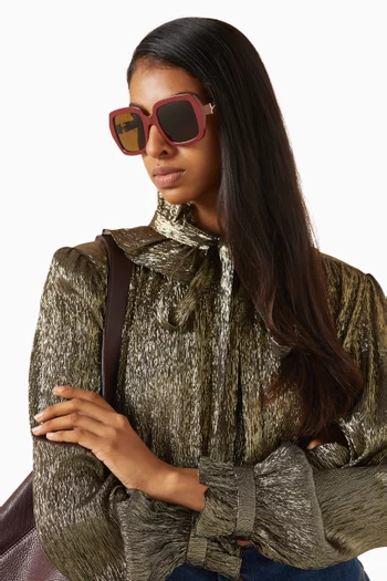 Square Sunglasses in Acetate