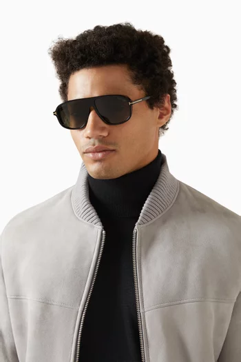 نظارة شمسية غيوم بإطار أفياتور أسيتات