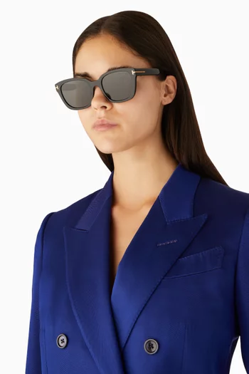 نظارة شمسية هايلاي بإطار أسيتات