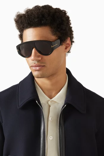 Bronson Aviator Sunglasses in Acetate