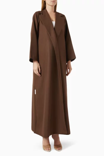 Collar Abaya in Cotton-twill