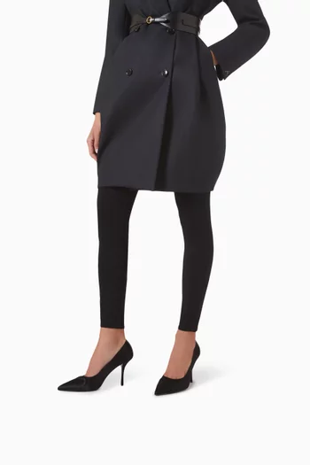 حذاء كلاسيك لو كور بتصميم ثلاثي الأبعاد ستان