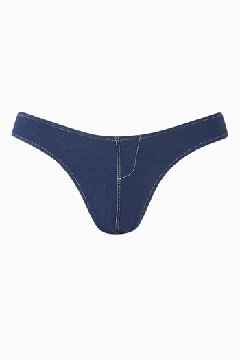 x Bella Hadid Summer Bikini Briefs in Denim