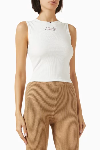 x Bella Hadid Reno Tank Top in Cotton