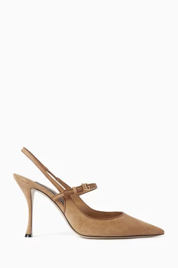 Cardinale Slingback 90 Pumps in Suede