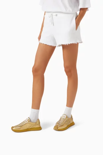 Aria Low-top Sneakers in Nylon & Leather