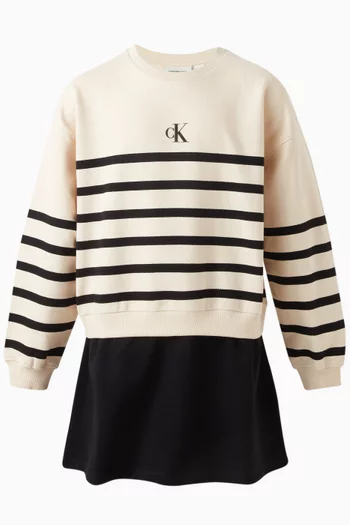 Striped Terry Dress