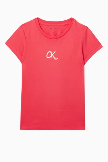Logo Crew Neck T-shirt in Cotton