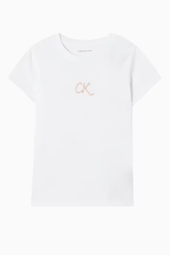 Logo Crew Neck T-shirt in Cotton