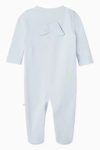 Angel Wing™ Pointelle Sleepsuit in Pima Cotton
