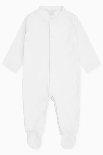 Angel Wing™ Pointelle Sleepsuit in Pima Cotton