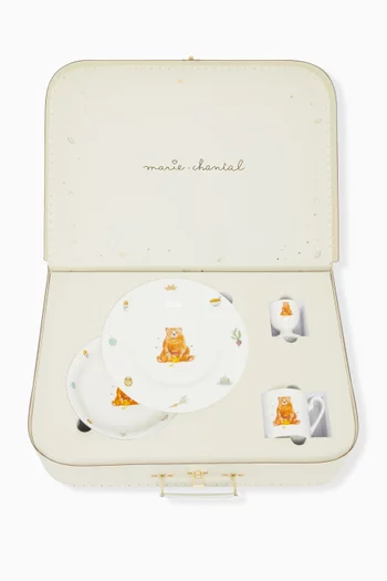 Manners Begin At Breakfast Crockery Suitcase Set