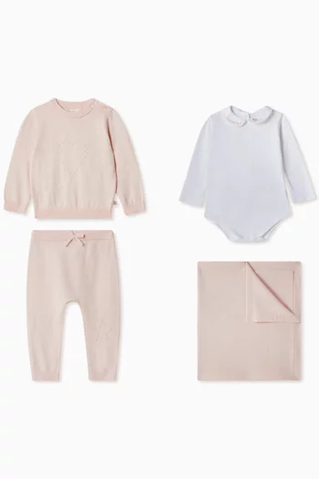 4-piece Gift Set in Cotton-blend