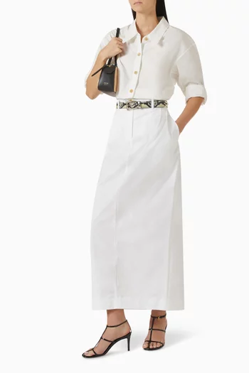 Lucian Skirt in Compact Cotton Poplin