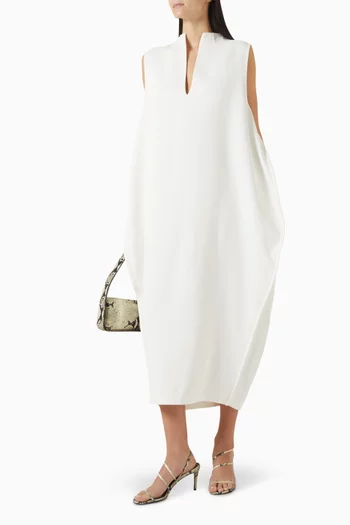 Blanche Dress in Bonded Crepe Satin