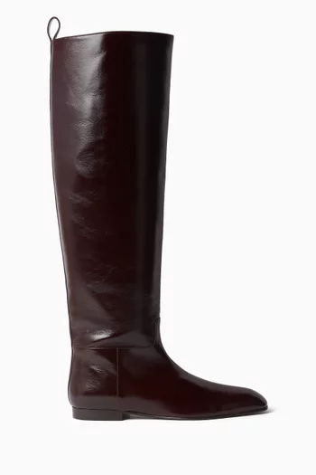 Colt Knee-high Boots in Glazed Calf Leather