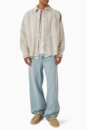 Overshirt in Suede