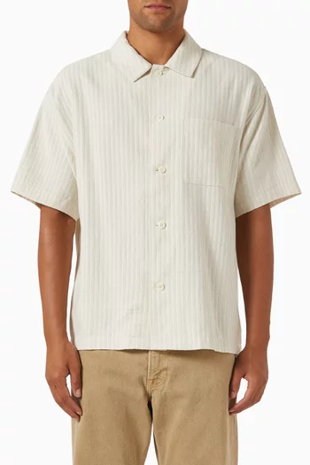 Jacquard Shirt in Cotton-blend