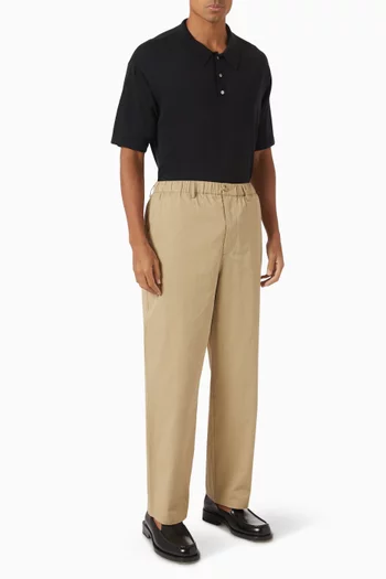 Polo Sweater in Silk & Cotton