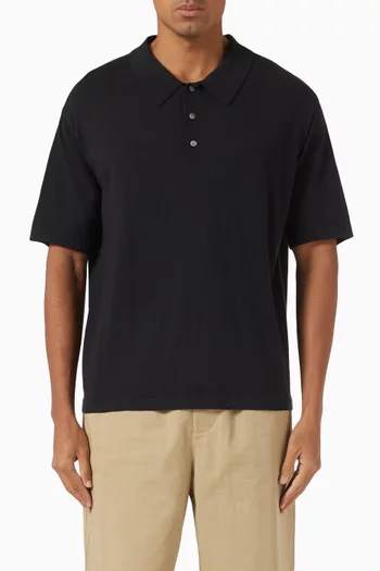 Polo Sweater in Silk & Cotton