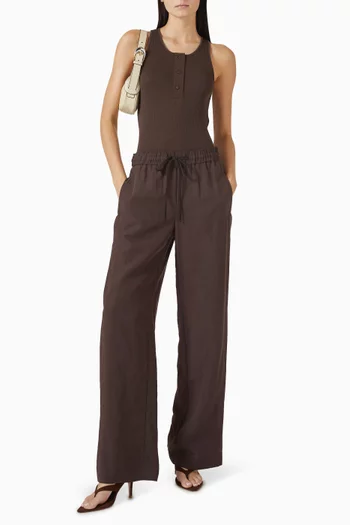Henley Top in Pima Cotton