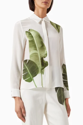 Willa Printed Shirt in Silk