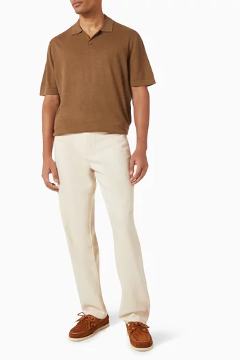 Emmanuel Polo Shirt in Linen-blend Knit