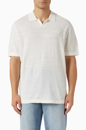 Emmanuel Polo Shirt in Linen-blend Knit