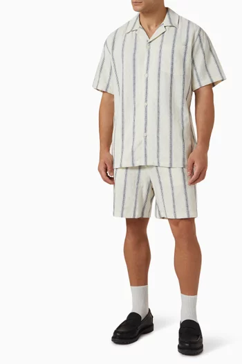 Harry Check Dobby Shorts in Cotton
