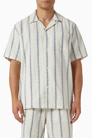 Lukas Check Dobby Shirt in Cotton