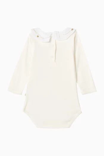 لباس قطعة واحدة قطن عضوي بياقة